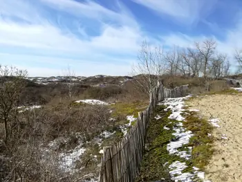 De Panne in de sneeuw (België)